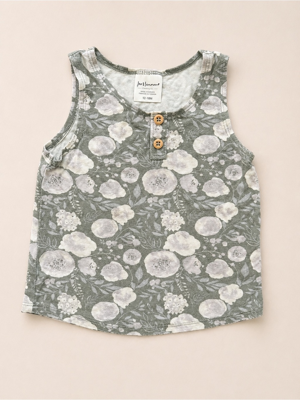 3/$25 - Jax & Lennon Floral Tank Top for Toddler Girl - Bamboo Summer Clothes